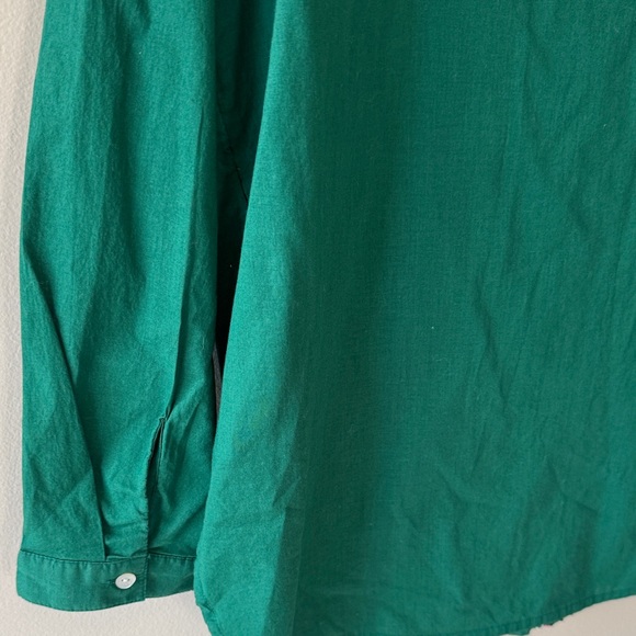 J. Jill Embroidered Green Floral Women's Tunic Top - Picture 9 of 11